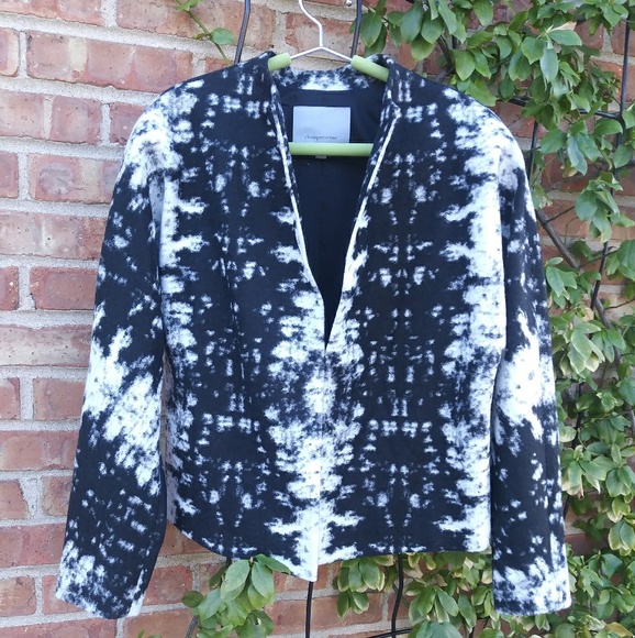 Classiques entier black white abstract wool jacket - Picture 8 of 8